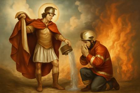 Supplica a San Floriano per la protezione dei Vigili del Fuoco