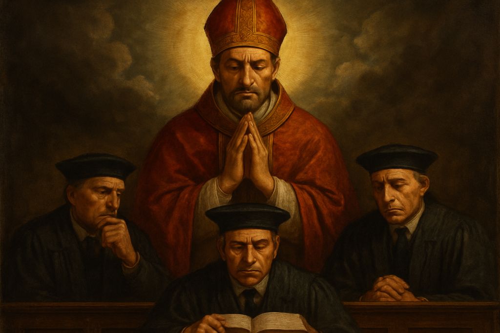 Preghiera intensa a San Tommaso Becket per la rettitudine dei magistrati