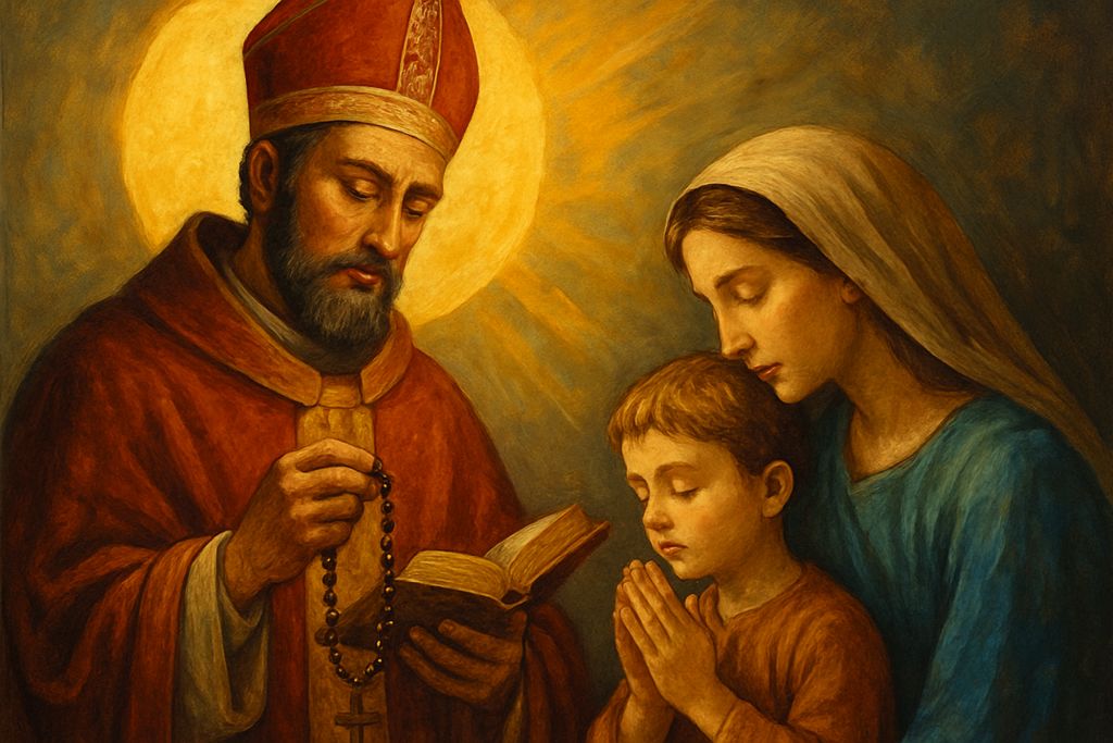 Coroncina a Sant'Agostino per la conversione dei figli lontani