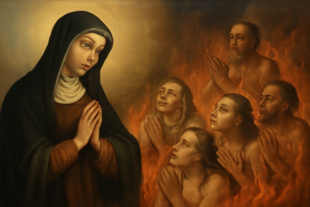 Supplica a Santa Caterina da Genova, esperta del Purgatorio, per le anime sofferenti