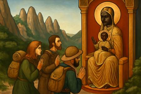 Preghiera personale alla Madonna Nera di Montserrat per i pellegrini