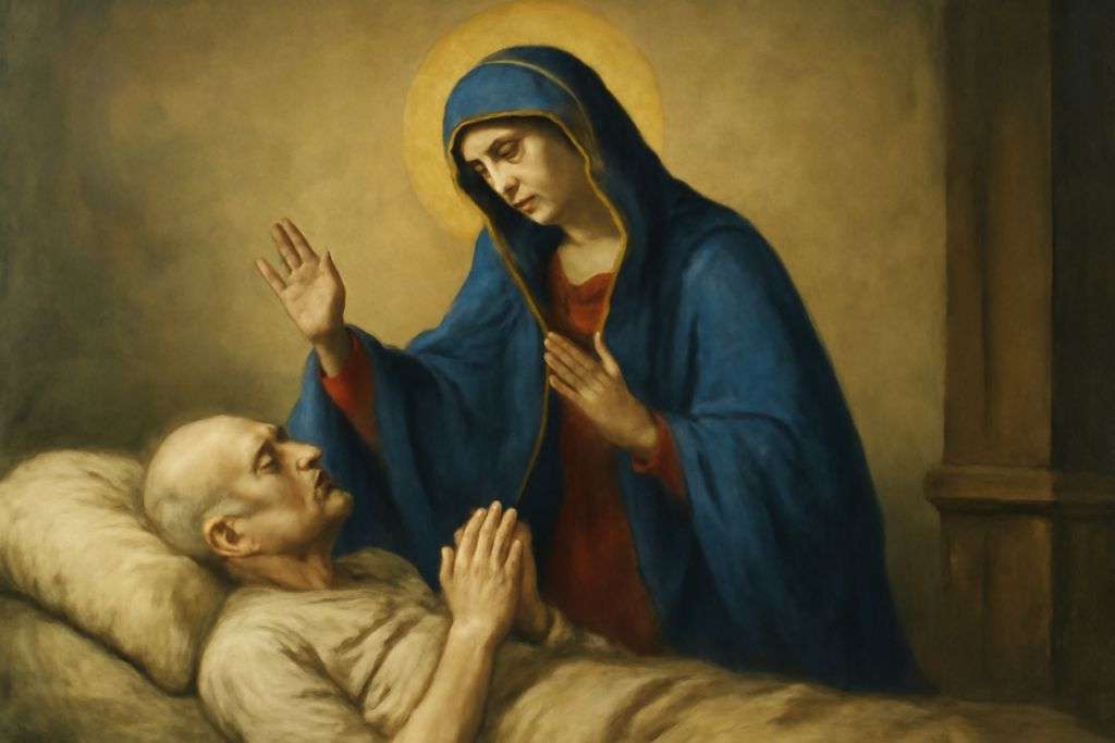 Intercessione alla Madonna dell'Arco per la guarigione dei malati