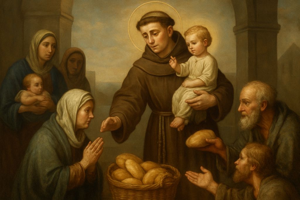 Benedizione del pane di Sant'Antonio per la carità verso i più bisognosi