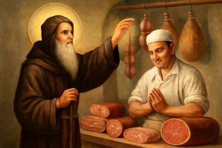 Benedizione a Sant'Antonio Abate per il lavoro dei Salumieri