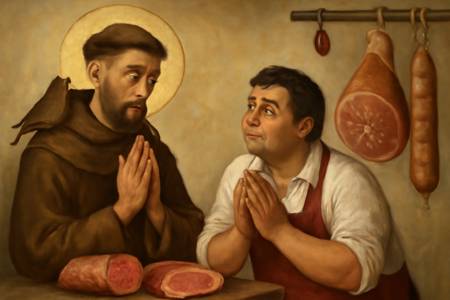 Supplica a San Francesco d'Assisi per il rispetto degli animali da parte dei Salumieri