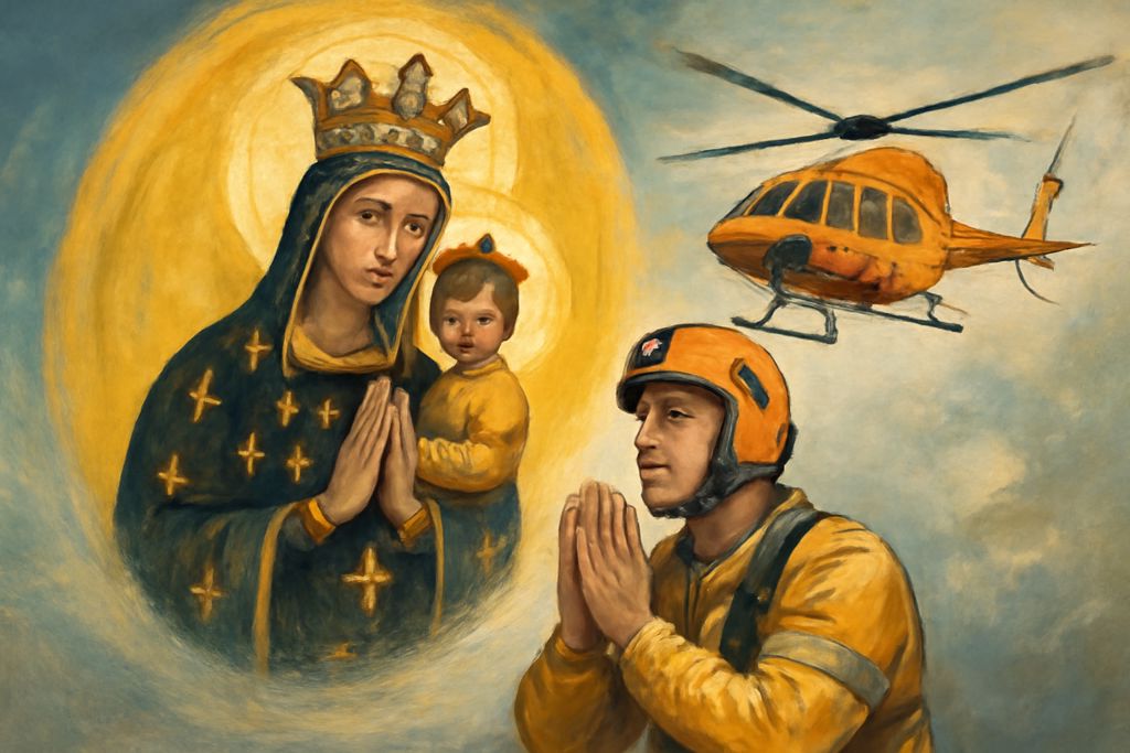 Supplica a Nostra Signora di Loreto, patrona degli aviatori, per i Piloti elisoccorso