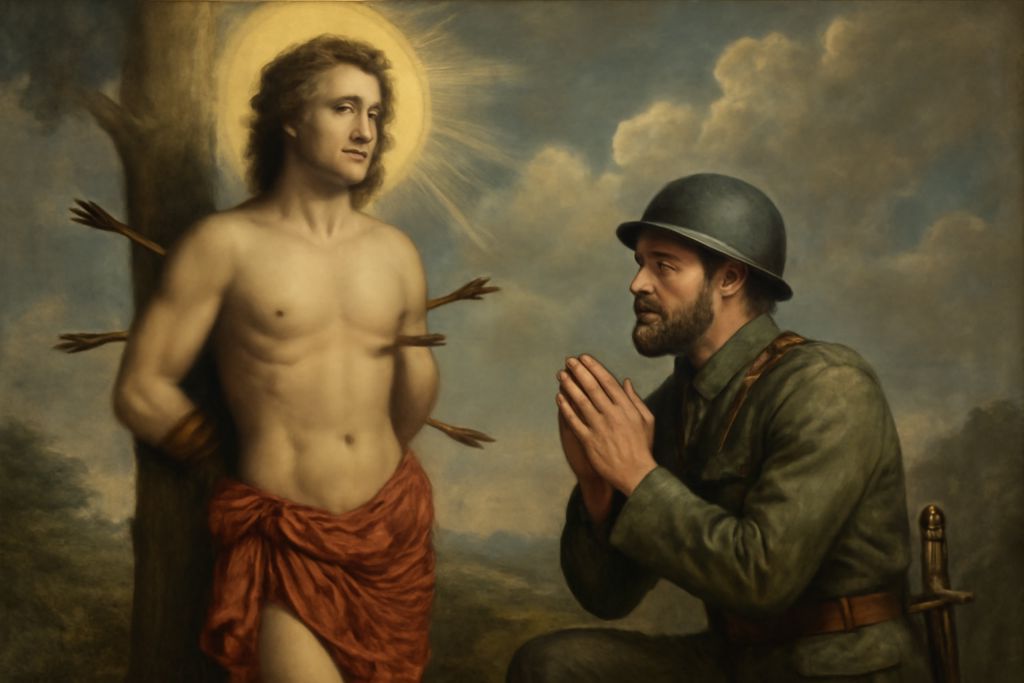 Intercessione di San Sebastiano per l'Immunità divina dei Militari in missione