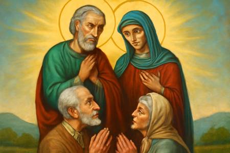 Supplica ai Santi Anna e Gioacchino per una Lunga vita dei Nonni