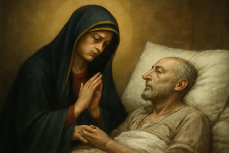 Intercessione della Madonna Addolorata per la Preghiera nel morire