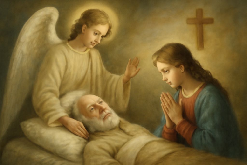 Dialogo semplice con l'Angelo Custode per la Preghiera nel morire