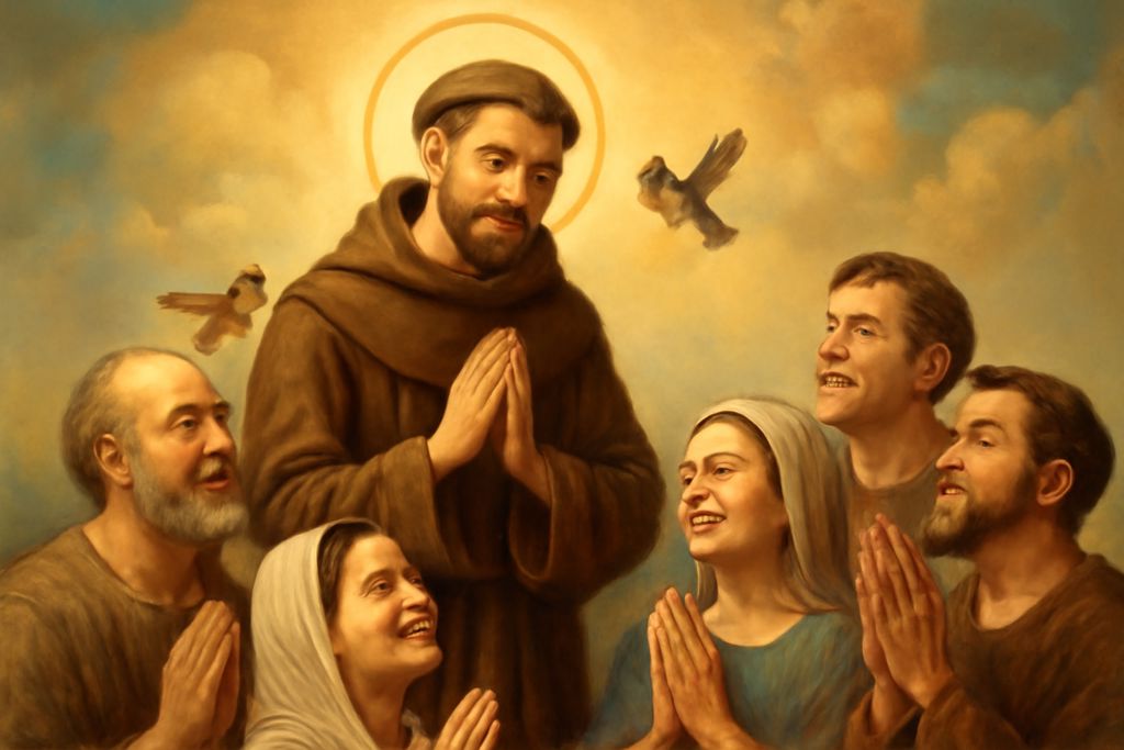 Intercessione di San Francesco d'Assisi per la perfetta Letizia interiore