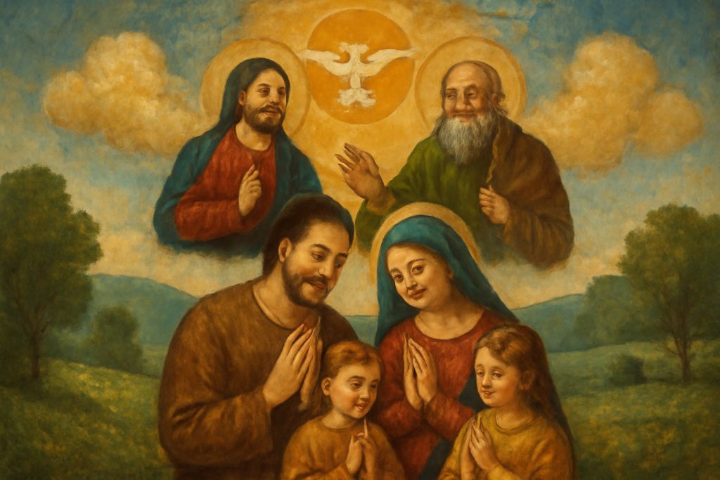 Preghiera comunitaria alla Santissima Trinità per la Felicità condivisa in famiglia