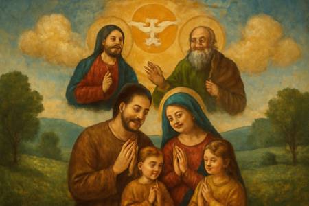 Preghiera comunitaria alla Santissima Trinità per la Felicità condivisa in famiglia