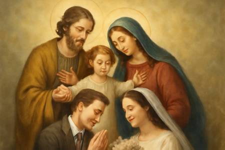 Supplica alla Sacra Famiglia per la Felicità condivisa tra gli Sposi