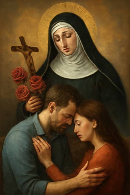 Supplica a Santa Rita da Cascia per la Riconciliazione in famiglia delle Coppie in crisi