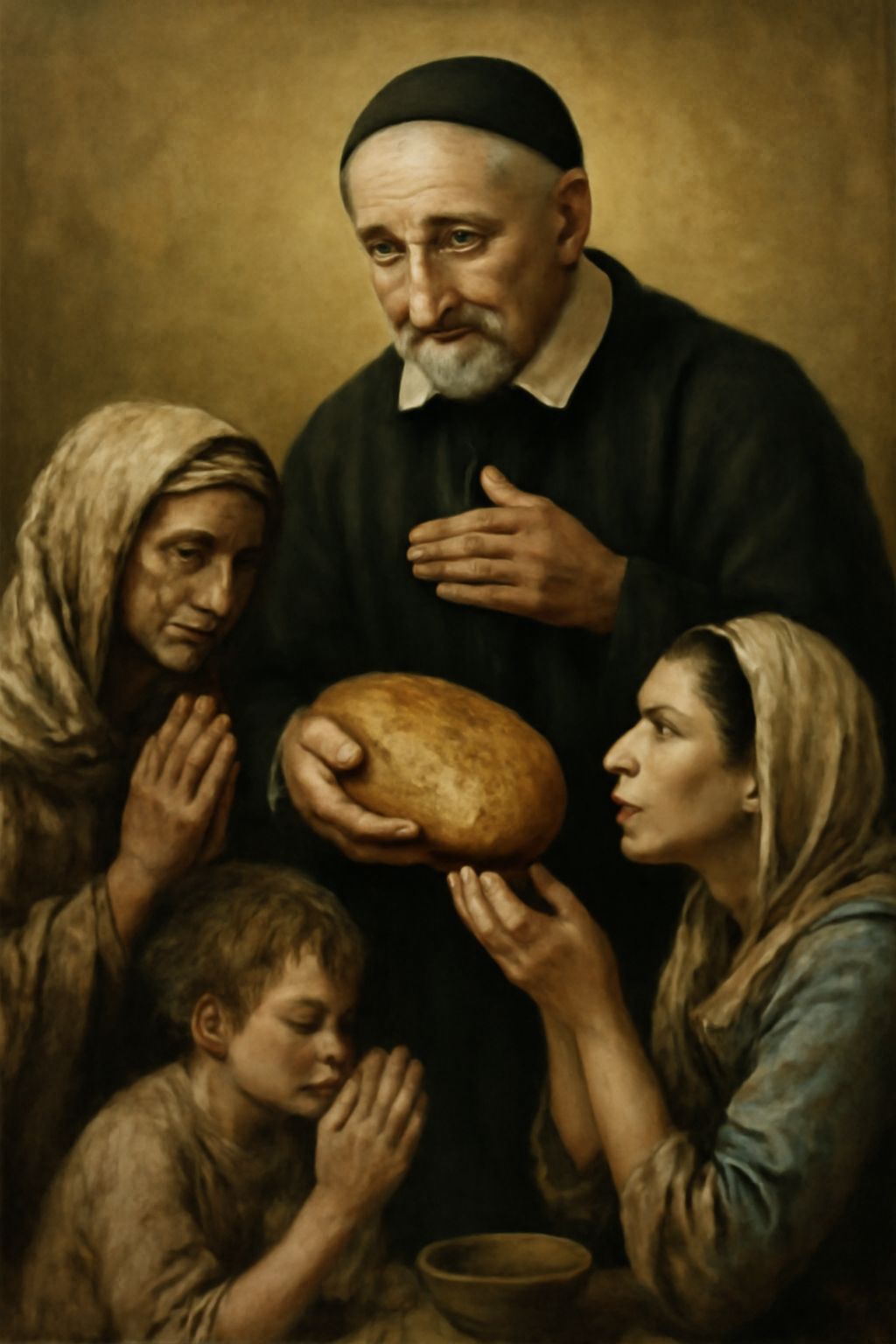 Supplica a San Vincenzo de' Paoli per il Sostentamento dei Poveri