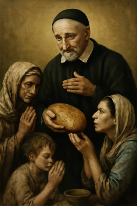 Supplica a San Vincenzo de' Paoli per il Sostentamento dei Poveri