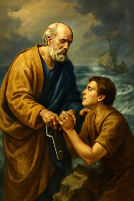 Dialogo semplice con San Pietro per la Fede nella prova delle Persone con poca Fede