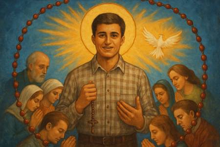 Coroncina a San Pier Giorgio Frassati per la gioia di essere cristiani
