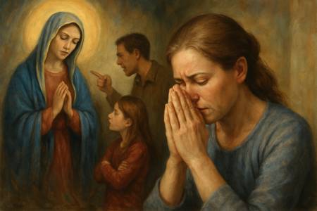 Dialogo semplice con la Madonna per la Madre che affronta conflitti familiari