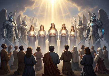 Lode ai Cori Angelici delle Virtù e Potestà per la protezione dai pericoli