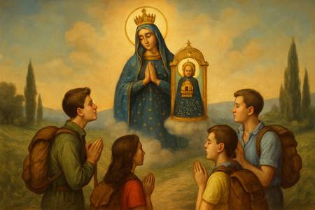 Preghiera comunitaria alla Madonna di Loreto per i giovani