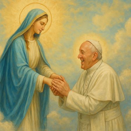 Preghiera di Ringraziamento alla Madonna per il lavoro di Papa Francesco