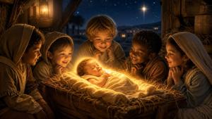 Lode a Gesù Bambino nel tempo di Natale