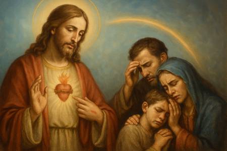 Intercessione al Sacro Cuore di Gesù per la pace nelle famiglie divise dalla guerra