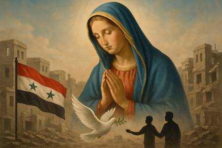 Intercessione alla Madonna di Damasco per la pace in Siria