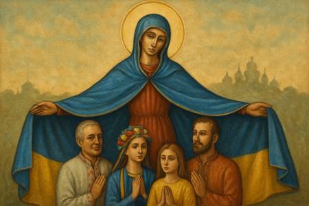 Intercessione alla Madonna di Kiev per la protezione della città