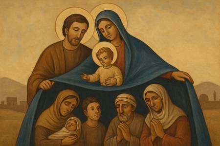 Preghiera alla Sacra Famiglia per i profughi dello Yemen