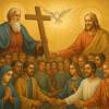 Glorificazione alla Trinità con San Damaso, difensore della fede trinitaria