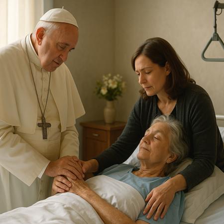 Preghiera di Invocazione a Papa Francesco per i Malati