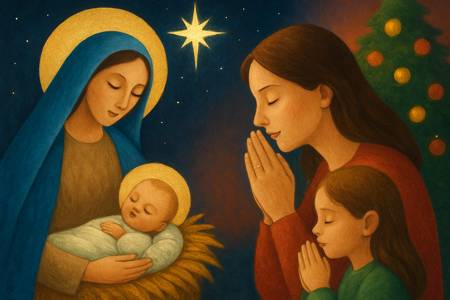 Preghiera a Maria, Madre di Dio, nella Notte Santa