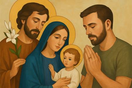 Intercessione a San Giuseppe, custode della Sacra Famiglia, per i padri