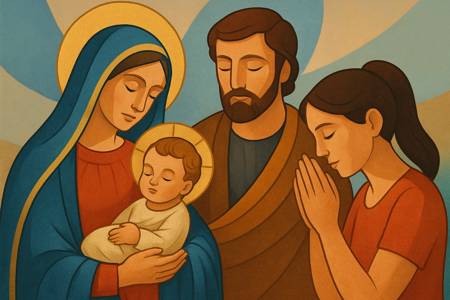 Supplica a Maria, madre della Sacra Famiglia, per tutte le madri