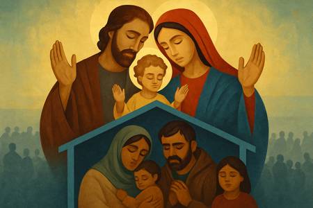 Intercessione alla Sacra Famiglia, profuga in Egitto, per i Rifugiati