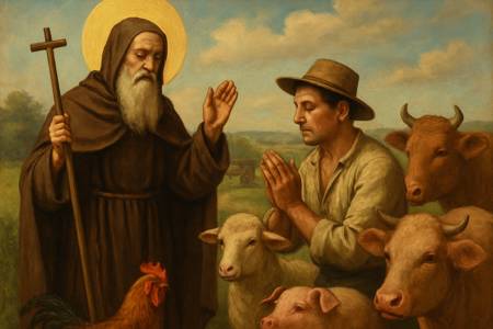 Preghiera per la protezione dei campi e del bestiame a Sant'Antonio Abate