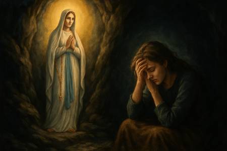 Preghiera intensa alla Madonna di Lourdes per chi soffre di depressione