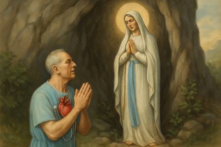 Intercessione alla Madonna di Lourdes per i malati cardiaci