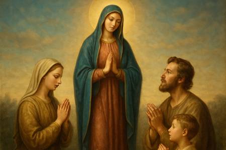 Offerta della vita con Maria Vergine nel giorno della Presentazione al Tempio