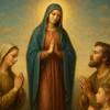Offerta della vita con Maria Vergine nel giorno della Presentazione al Tempio
