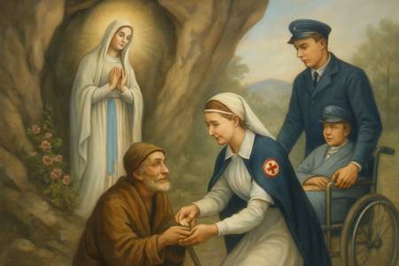 Supplica alla Madonna di Lourdes per i Volontari dell'Unitalsi