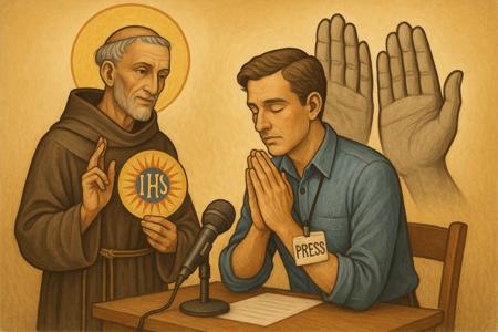 Preghiera a San Bernardino da Siena per la Libertà di Parola dei Giornalisti