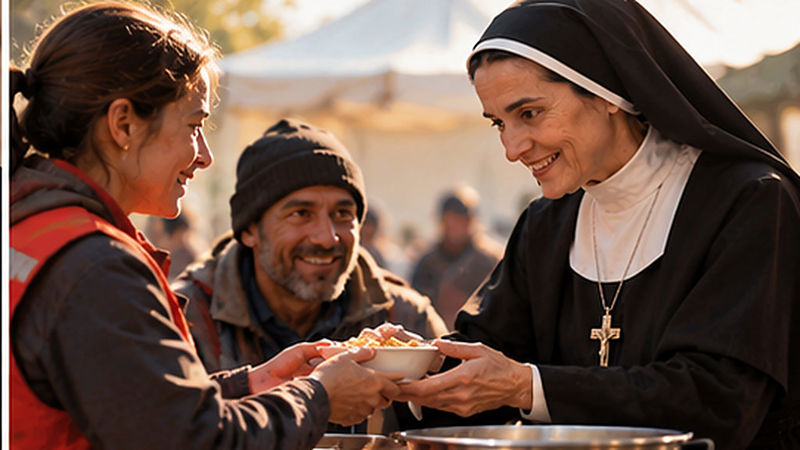 Ringraziamento a Santa Maria Soledad Torres Acosta per la carità dei volontari sanitari