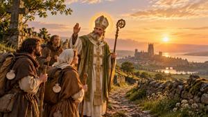 Benedizione con San Wilfrido di York per i pellegrini in viaggio