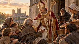 Supplica a San Wilfrido di York per la carità verso i poveri