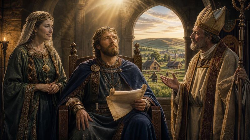 Intercessione a Sant'Edvino di Northumbria per le decisioni sagge dei politici