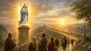 Benedizione alla Madonna del Pilar per i pellegrini in viaggio
